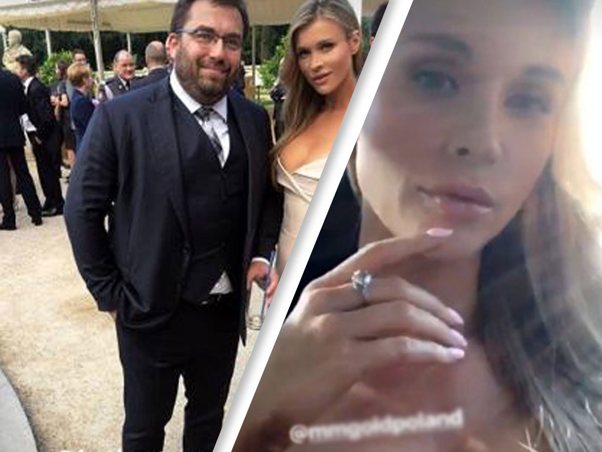 Joanna Krupa na przyjęciu w Łazienkach