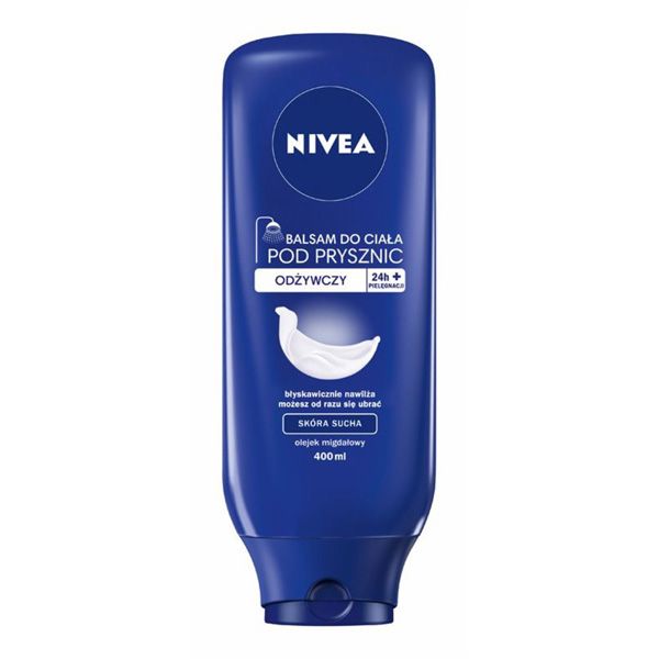 Odżywczy balsam do ciała pod prysznic Nivea, cena, ok. 18 zł