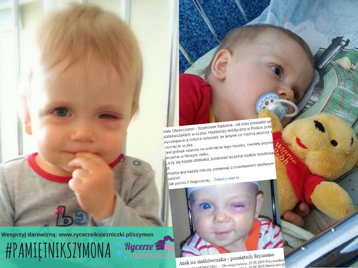 Atak na siatkówczaka, Szymon chory na siatkówczaka