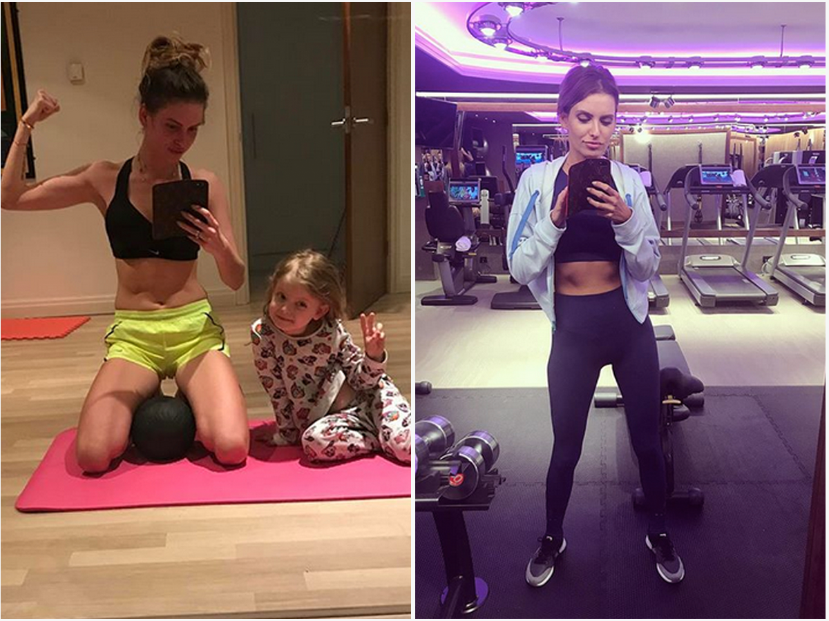 Dominika Grosicka ćwiczy jak Anna Lewandowska?