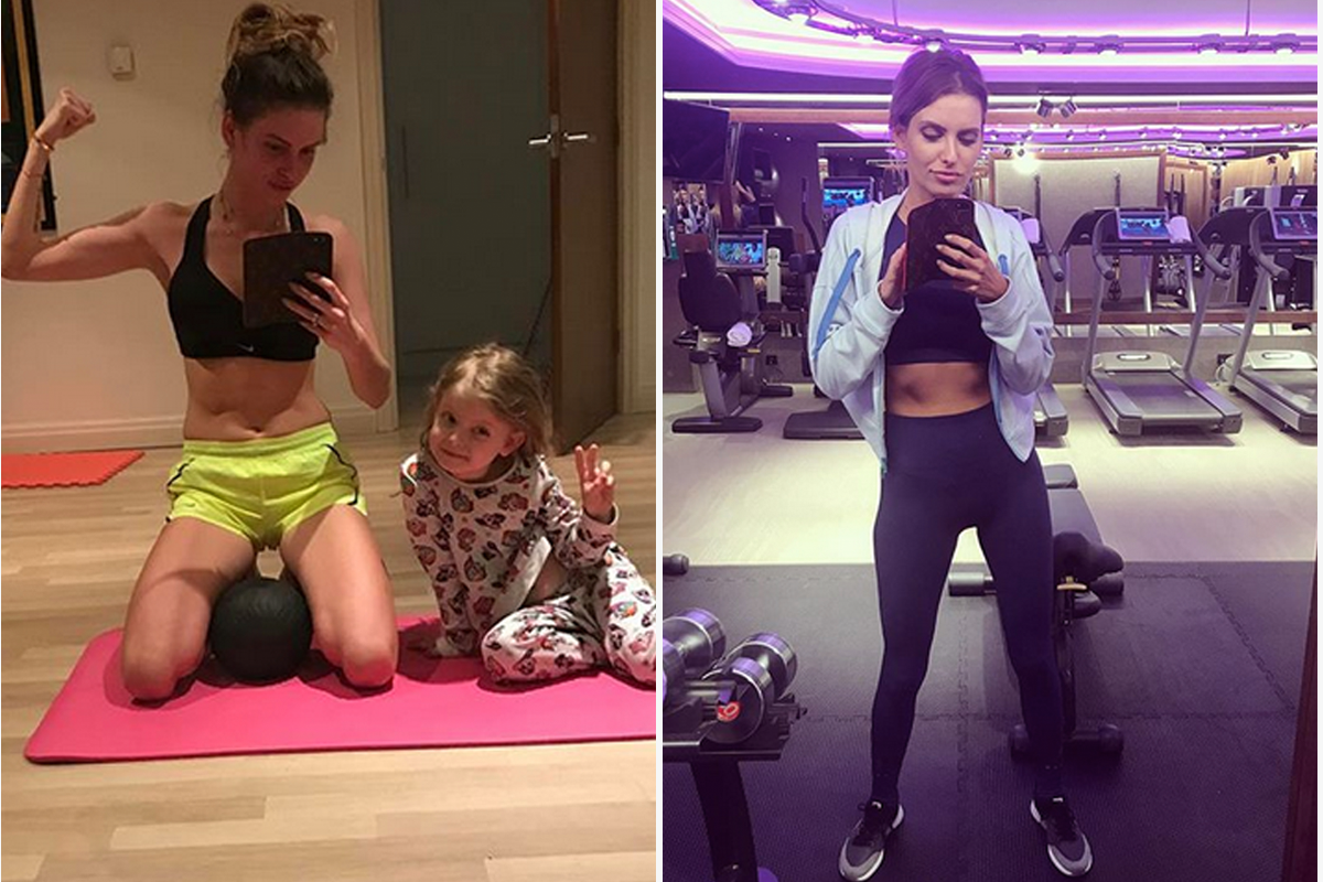 Dominika Grosicka ćwiczy jak Anna Lewandowska?