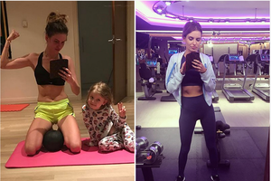 Dominika Grosicka ćwiczy jak Anna Lewandowska?