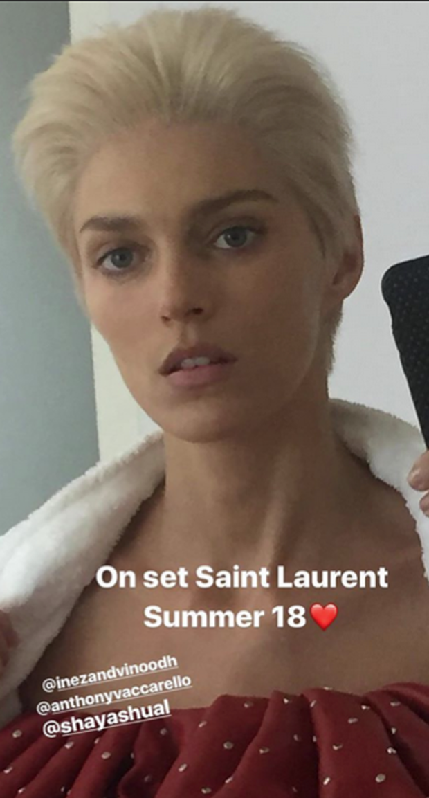 Anja Rubik w krótkich włosach