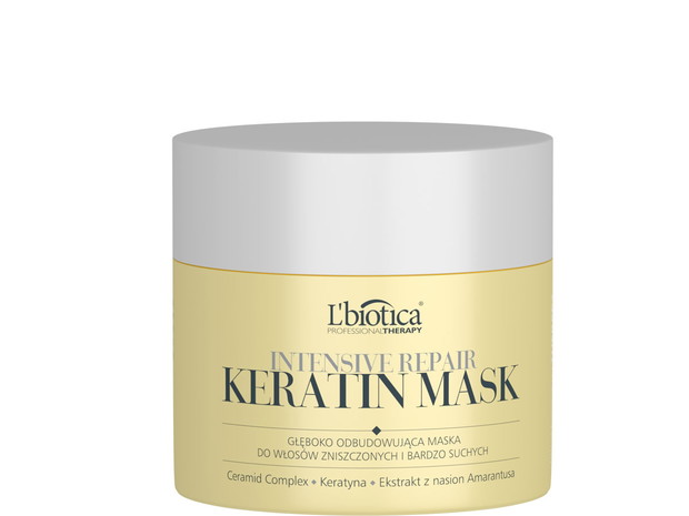 Głęboko odbudowująca maska do włosów zniszczonych i bardzo suchych Professional Therapy Intensive Keratin Mask, L