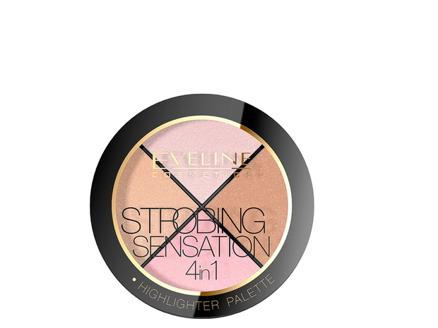 Highlighter Palete Strobing Sensatin, Eveline, cena ok. 34 zł
