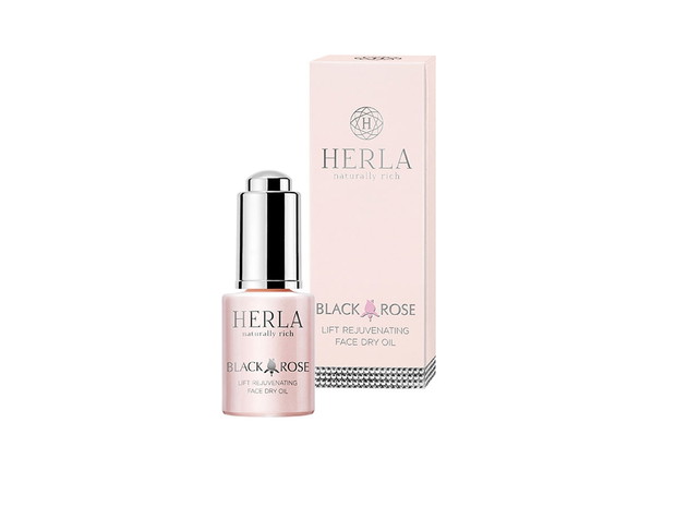 Odmładzający suchy olejek liftingujący do twarzy Black Rose, Herla. cena ok. 85 zł