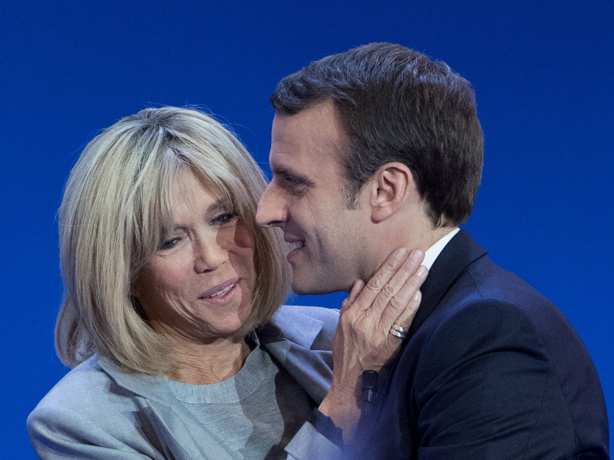 Emmanuel Macron i Brigitte Macron
