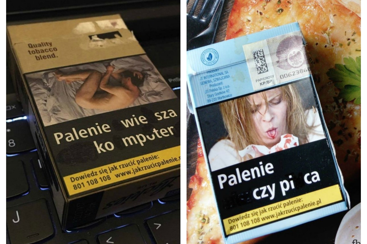 Screen Facebook Palę teraz - opakowania papierosów