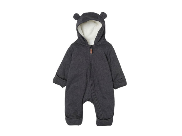 Kombinezon z futerkiem bez stópek, H&M, cena ok. 79,99 zł