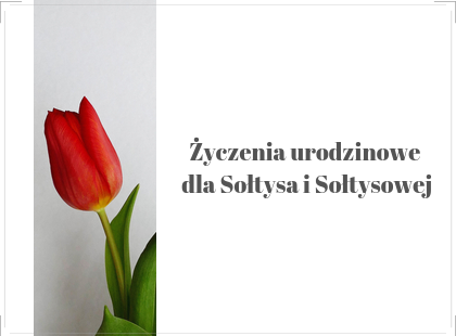 życzenia urodzinowe dla sołtysa i sołtysowej