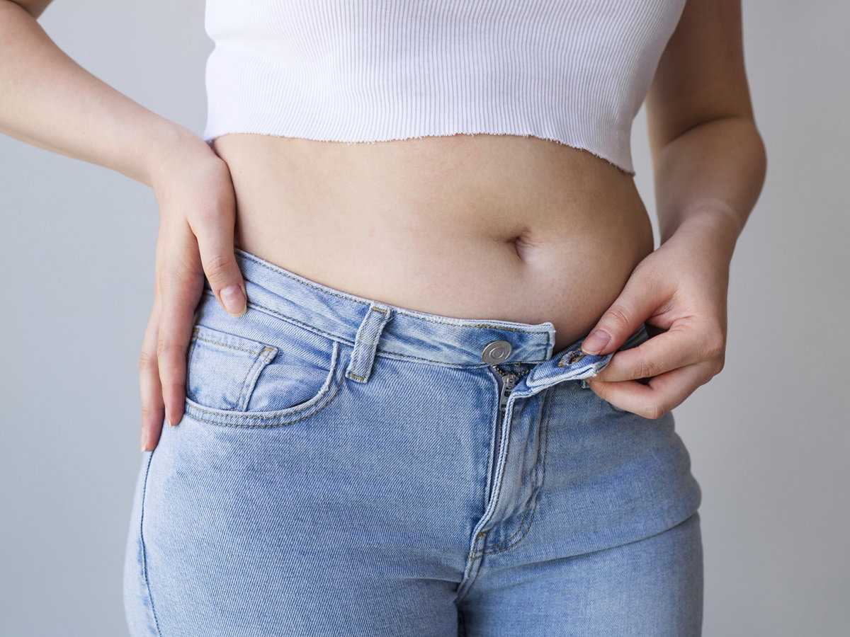 endometrioza a duży brzuch