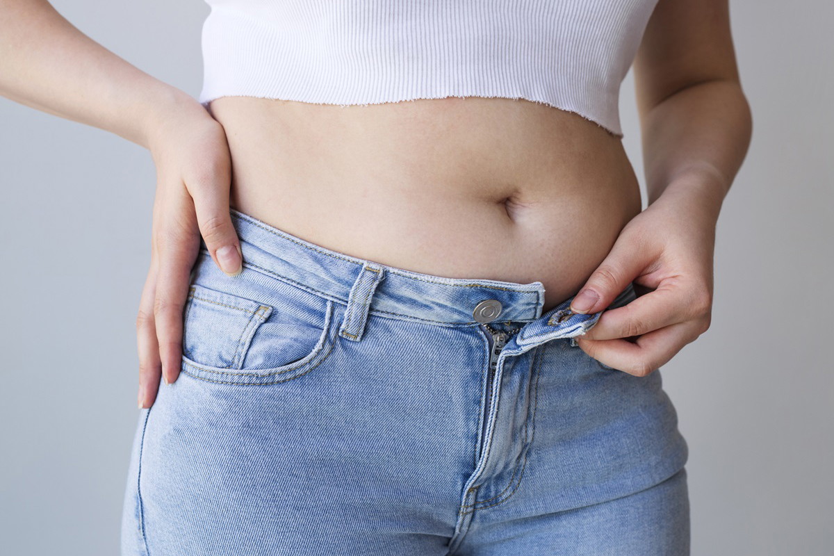 endometrioza a duży brzuch