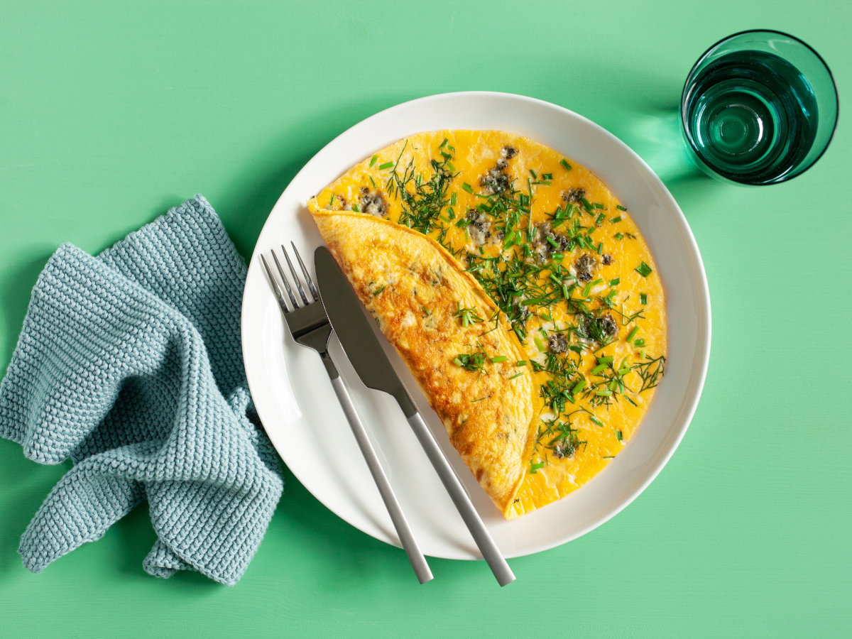 omlet z białkiem