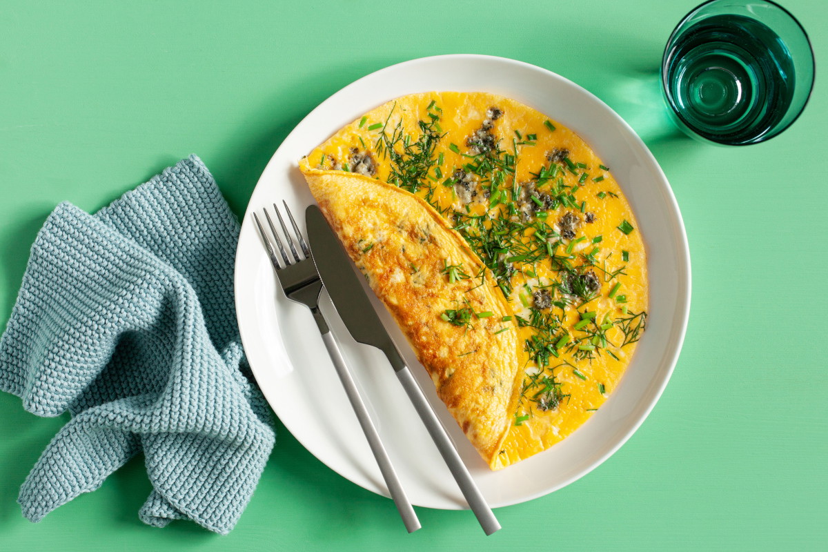 omlet z białkiem