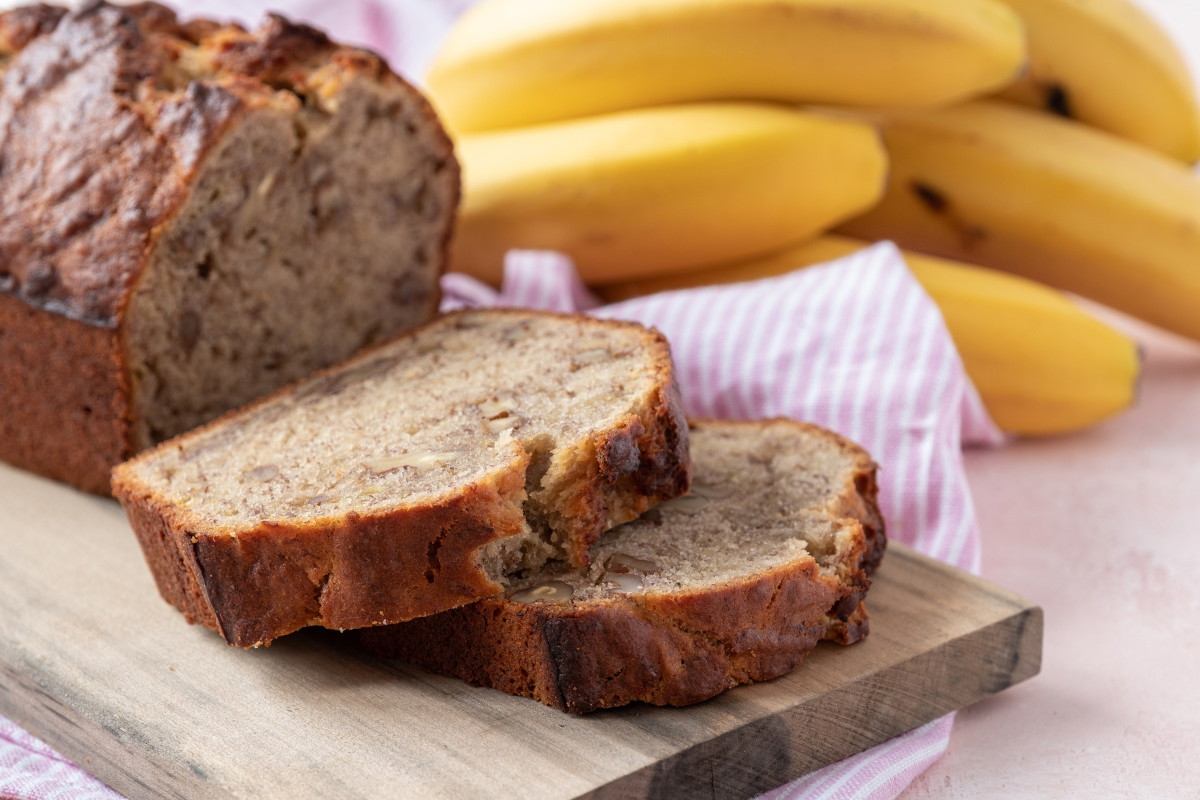 wegański chlebek bananowy