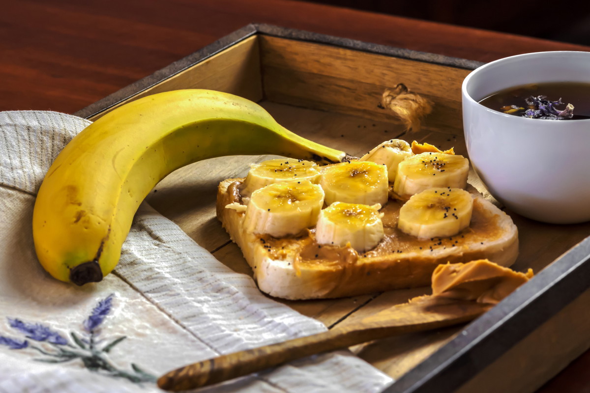 śniadania z bananami
