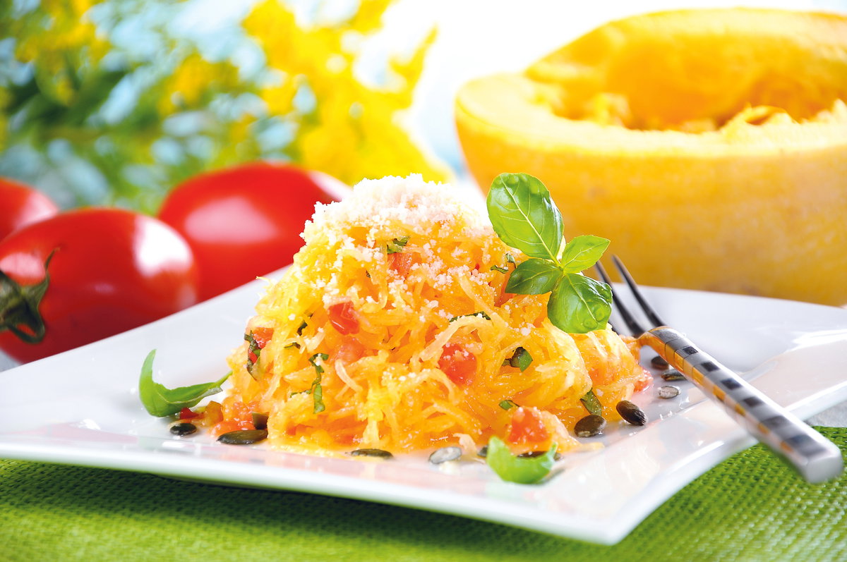 Spaghetti z dyni makaronowej