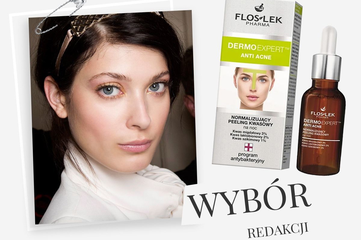 normalizujący peeling kwasowy na noc Anti Acne Floslek