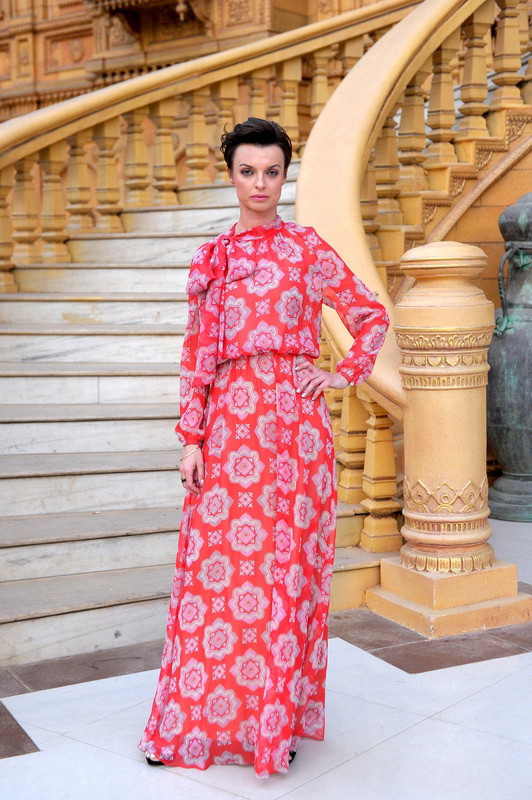 Katarzyna Sokołowska na nagraniach Top Model 3 w Indiach