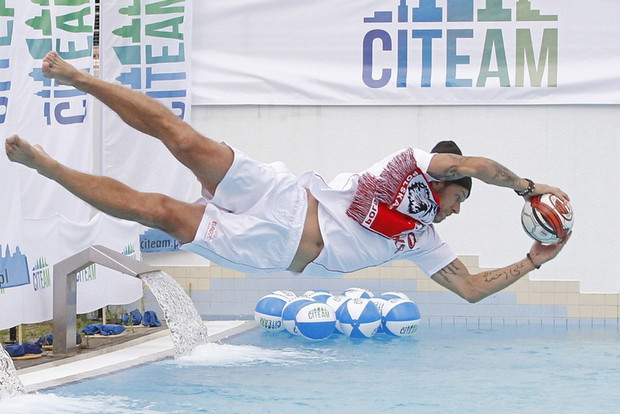 Radosław Majdan podczas mistrzostw Leisure Diving