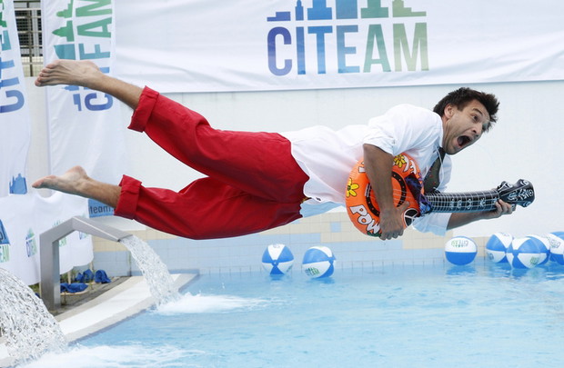 Tomasz Puzon podczas mistrzostw Leisure Diving