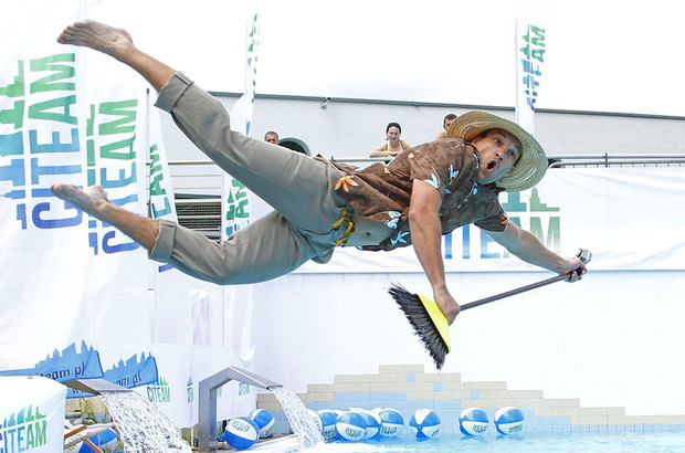 Tomasz Puzon podczas mistrzostw Leisure Diving