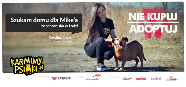Blogerka Karolina Ościk dla akcji Nie kupuj - adoptuj