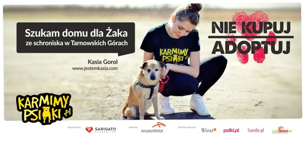Blogerka Kasia Gorol dla akcji Nie kupuj - adoptuj