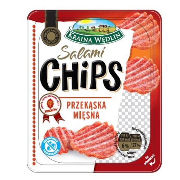 Nowości spożywcze, grudzień 2014: salami chips, do kupienia w Biedronce