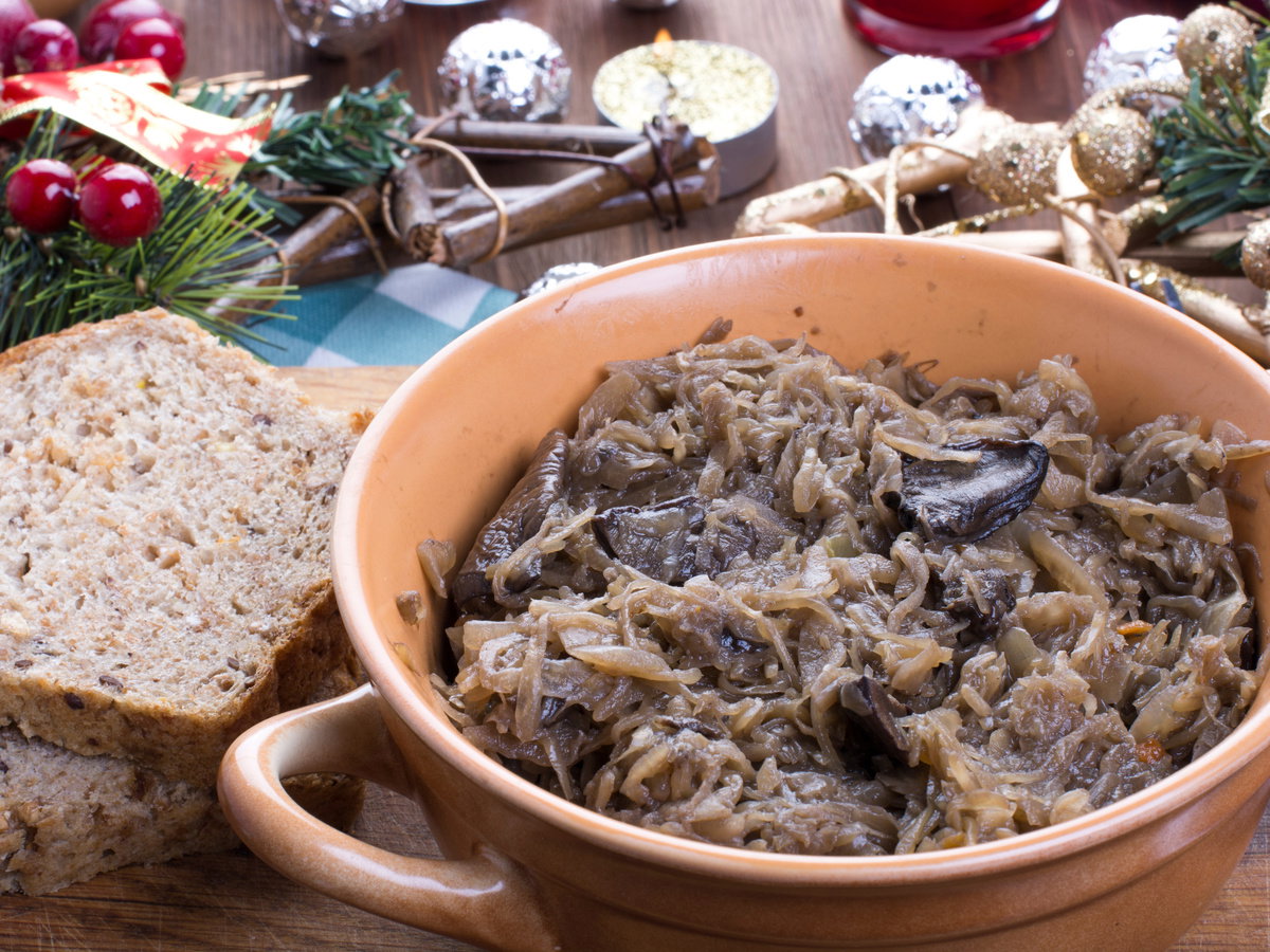 kapusta z grzybami przepis babci