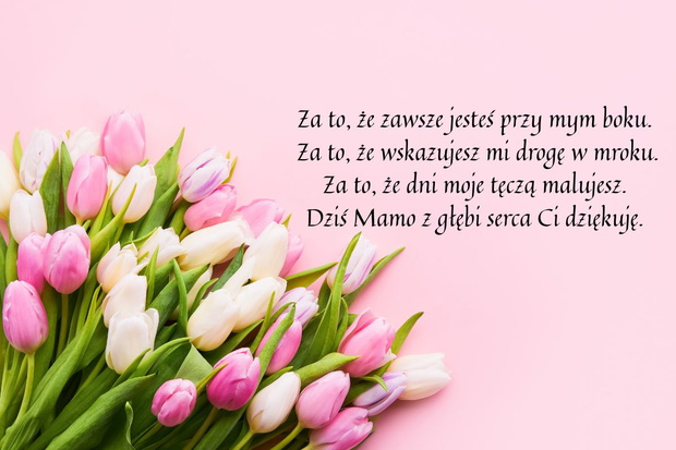 Kartka z życzeniami dla mamy