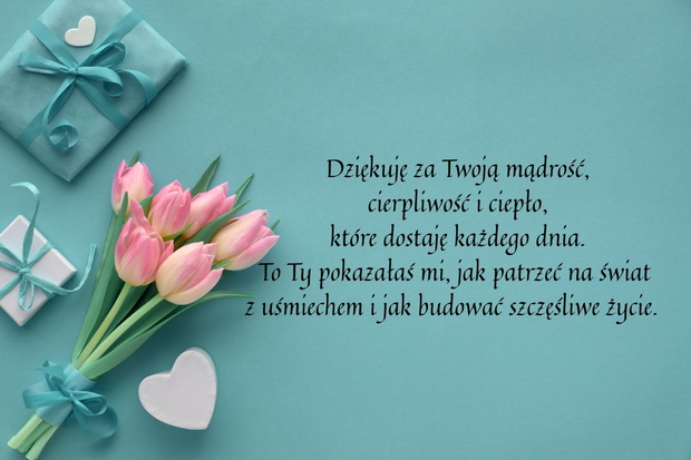 Kartka z życzeniami na Dzień Mamy