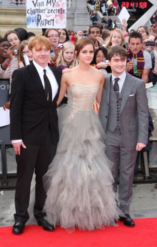 Rupert Grint, Emma Watson, Daniel Radcliffe - Światowa premiera Insygniów Śmierci