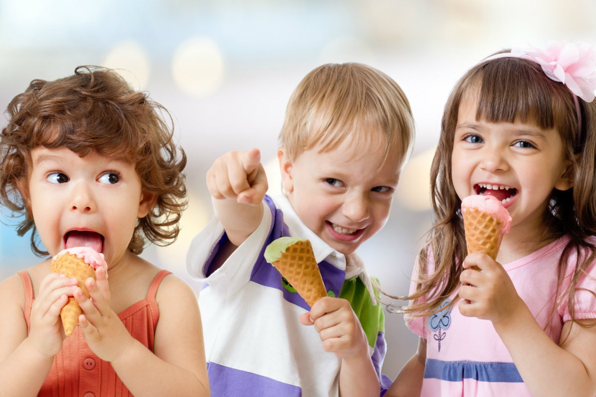 dzieci i lody