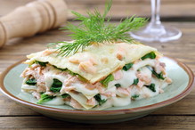 Lasagne z łososiem