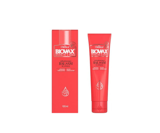 BIOVAX Opuntia Oil & Mango balsam odbudowujący - kuracja przeznaczona do włosów zniszczonych i bardzo zniszczonych, pozbawionych gładkości i blasku
