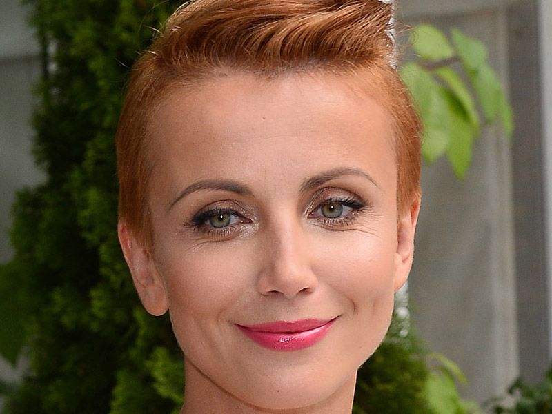 Katarzyna Zielińska na zdjęciu z tatą