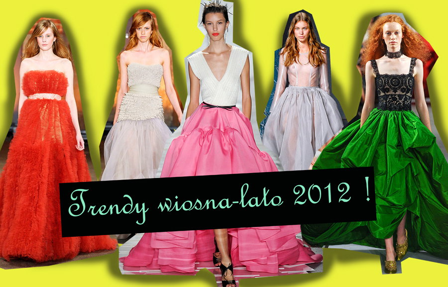 Obszerne suknie - Trendy wiosna/lato 2012!