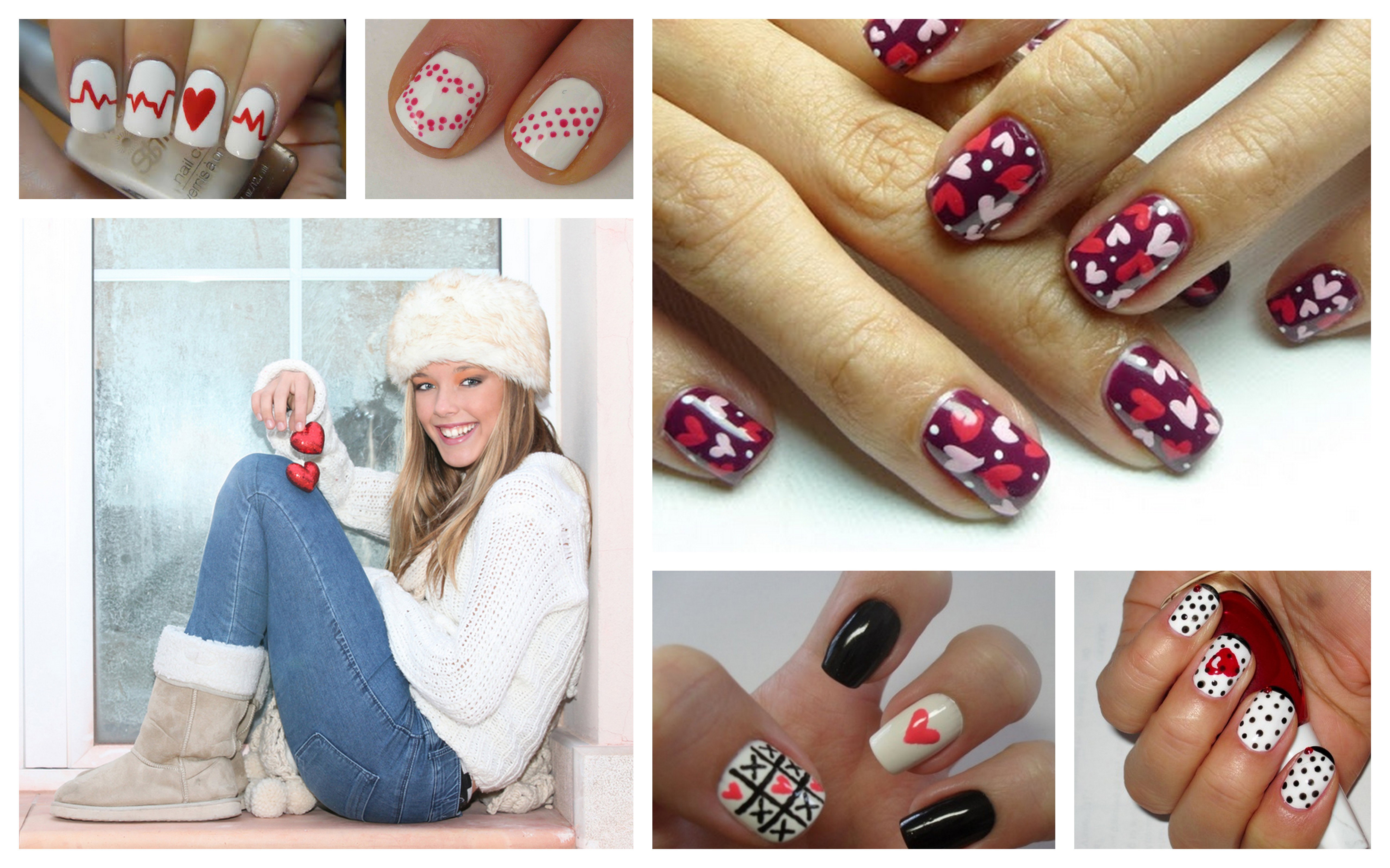 Manicure w serduszka - 5 tutoriali!
