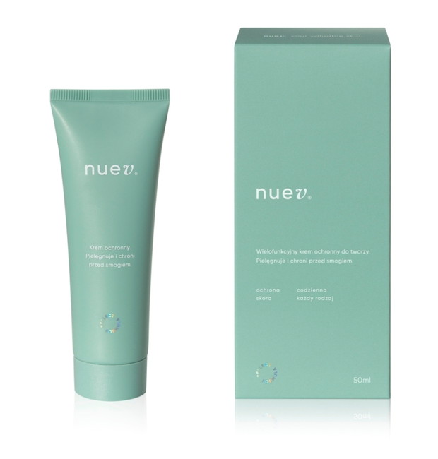 Nuev® - wielofunkcyjny krem ochronny, który pielęgnuje i chroni przed smogiem, cena: 40 zł/50 ml