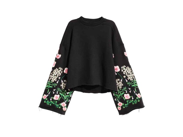 Bluza z haftem H&M, cena, ok. 199 zł