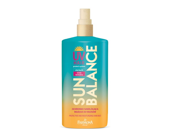 Ochronno-nawilżająca mgiełka do włosów Farmona SUN BALANCE, cena, ok. 12 zł