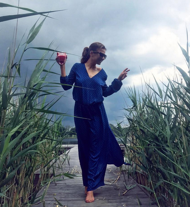 Anna Lewandowska wypoczywa na Mazurach