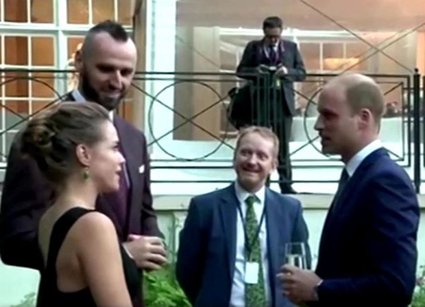 Alicja Bachleda-Curuś i Marcin Gortat podczas wizyty książęcej pary