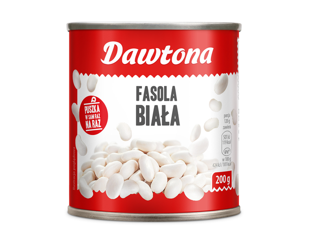Fasola biała Dawtona w małej puszce