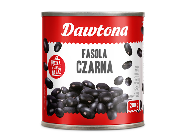 Fasola czarna Dawtona w małej puszce
