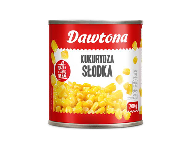 Kukurydza Dawtona w małej puszce