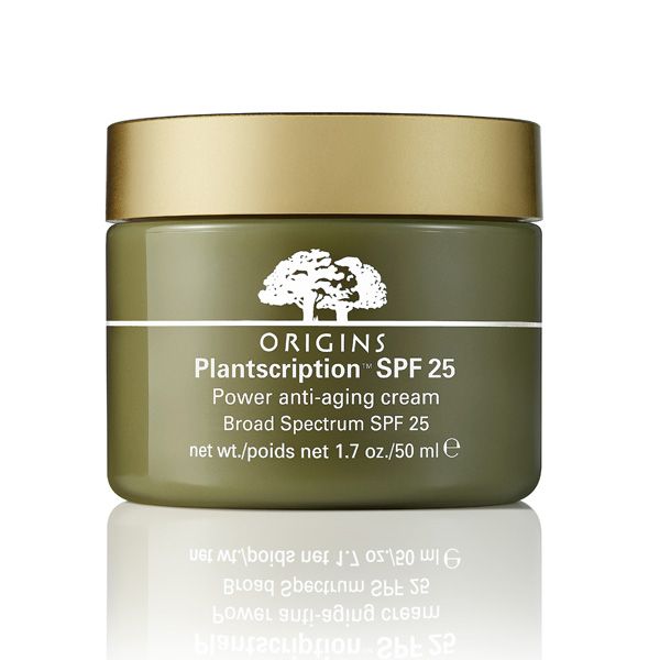 Krem pomagający zachować skórze młody wygląd Plantscription SPF 25 Power Anti-aging Origins, cena, ok. 239 zł