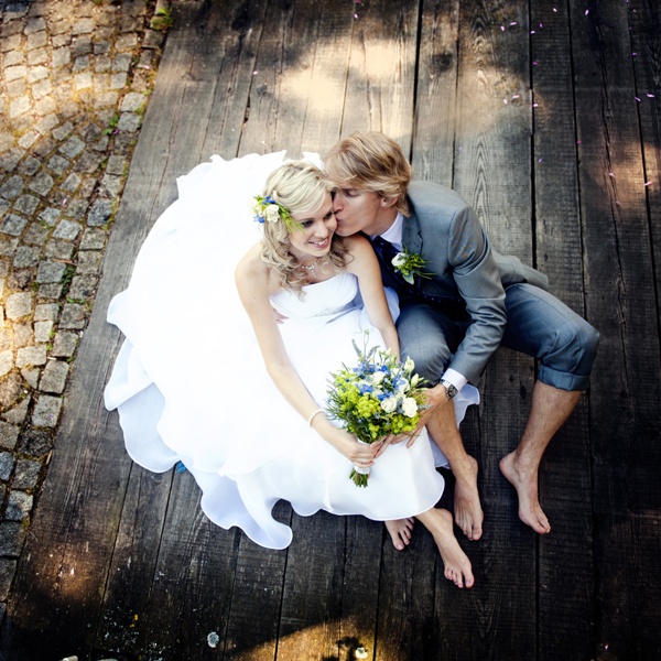 Beautiful wedding couple