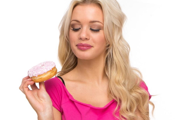 sweet pink donut